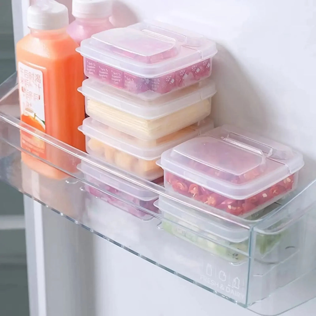 Recipiente de queijo fatiado para geladeira, bloco de manteiga de plástico transparente caixa de armazenamento de fatia de queijo com tampa flip para alimentos de geladeira 1 peça