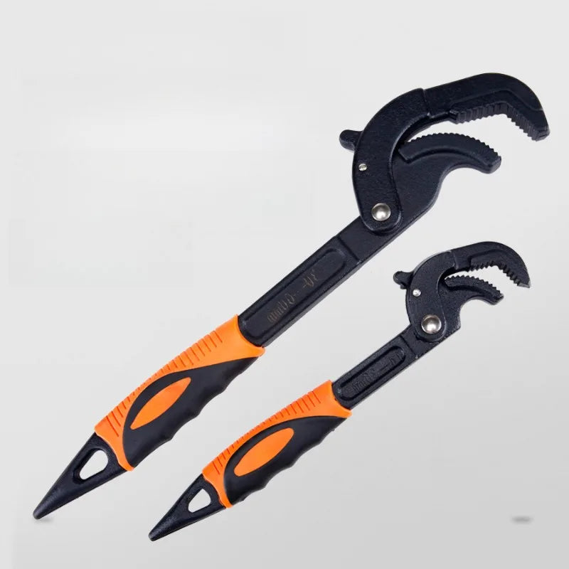 Chave de aço de alto carbono multifuncional ajustável auto travamento catraca chave de extremidade aberta ferramenta de reparo manual