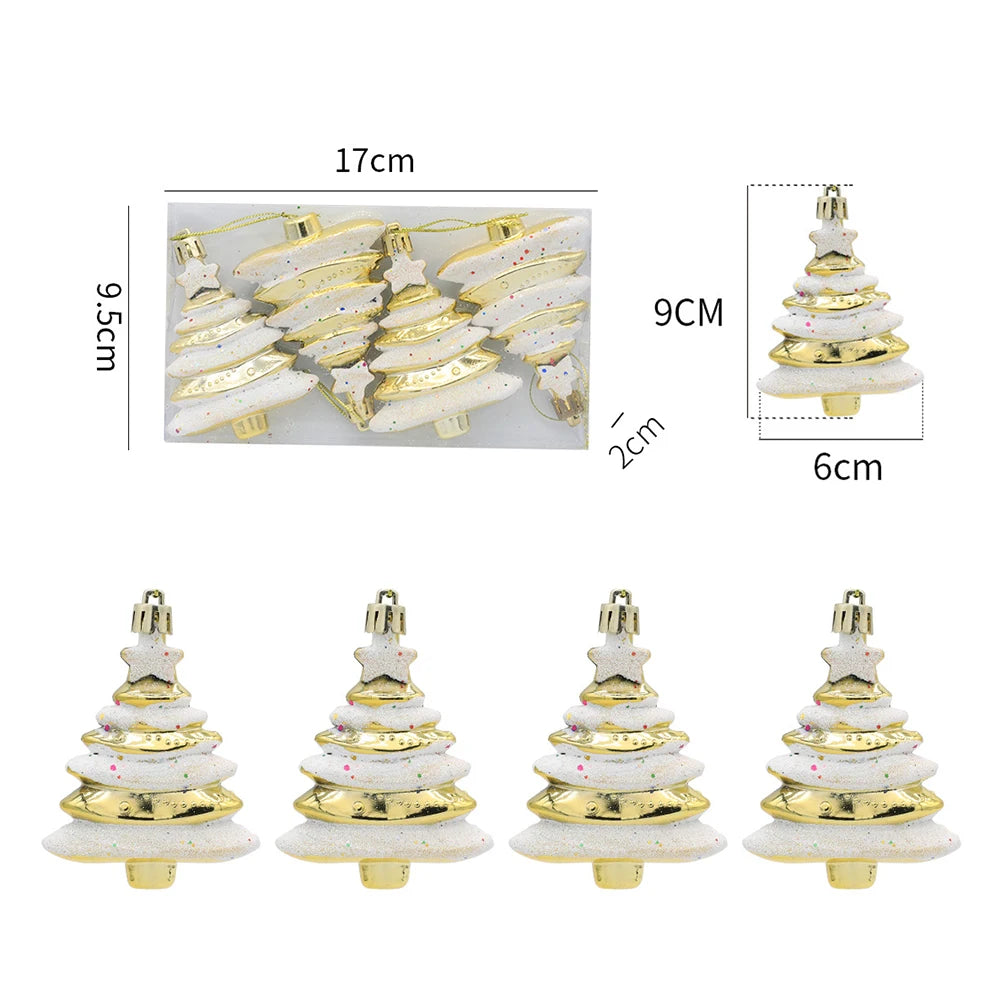 Decorações de doces para árvore de natal, bastão de doces vermelho e dourado, pinhas, decoração de casa de natal 2025, enfeite de árvore de natal