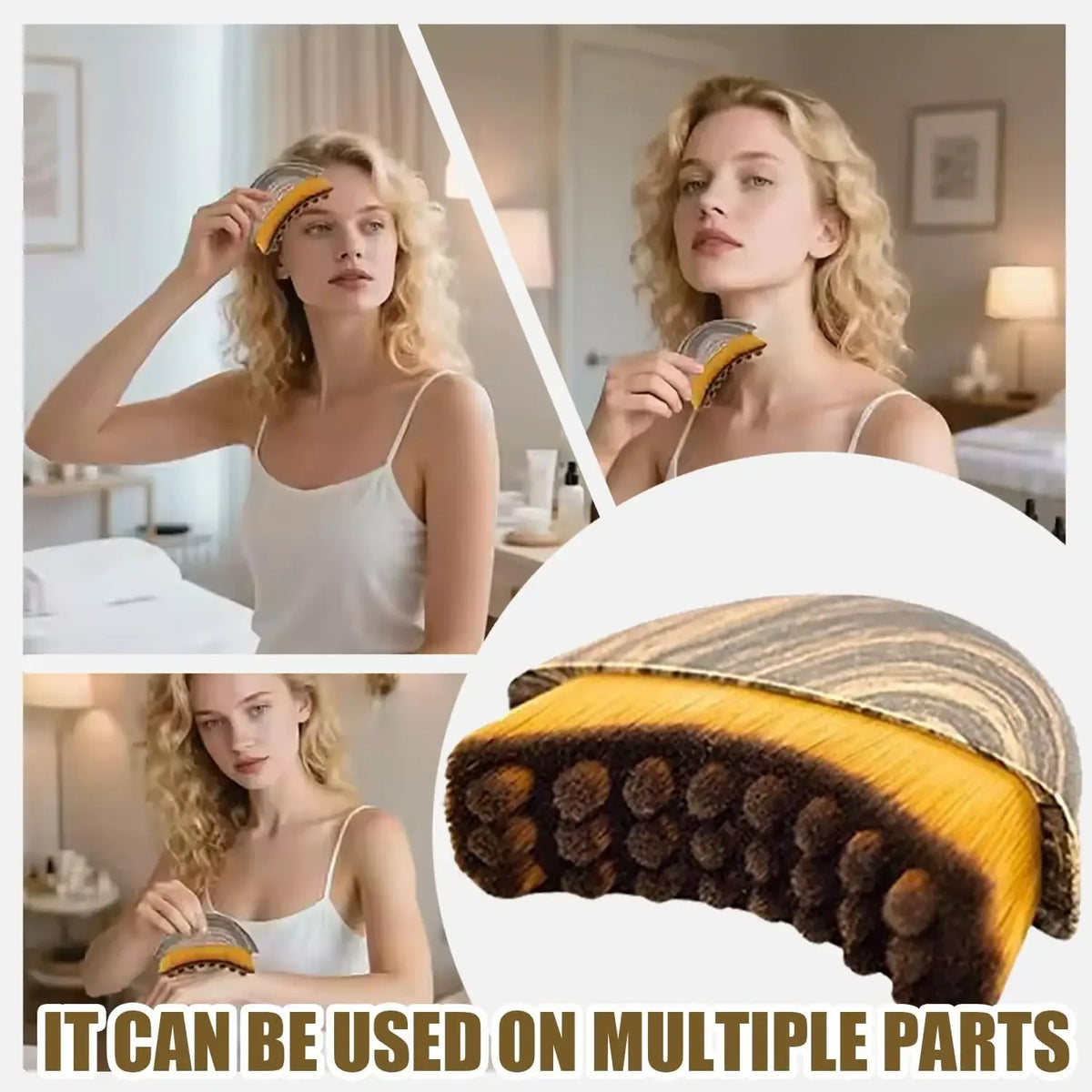 Lymphatic Contour Face Brush, Chin & Jawline Sculpting, Drainage Massager for Face, Ergonomically Designed to Fit The Skin Precisely
