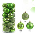 24 pçs 3cm bolas de natal decorações de natal enfeites de árvore bola de natal pendurado pingentes de árvore decoração de festa em casa presente de ano novo
