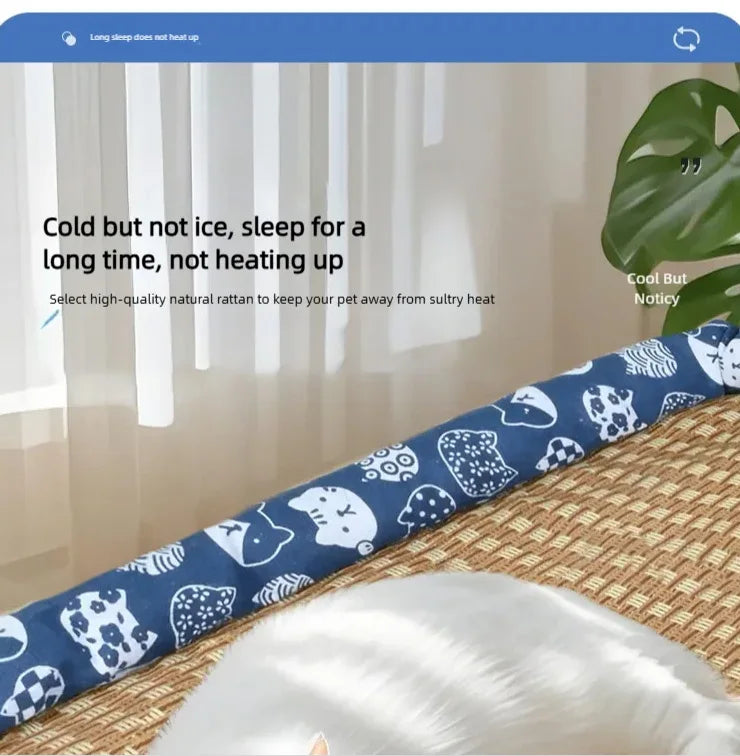 Cama para animais de estimação para gatos e cães, adequada para todas as estações, tapete refrescante de verão, confortável e resistente a pelos, suprimentos para animais de estimação com o.