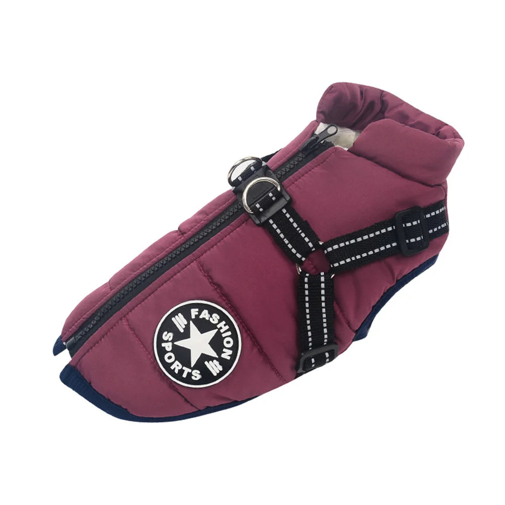 Colete Impermeável para Cães com Arnês Refletivo, Roupas de Inverno para Cães Pequenos e Médios, Shiba Inu, Doberman, Jaquetas para Atividades ao Ar Livre