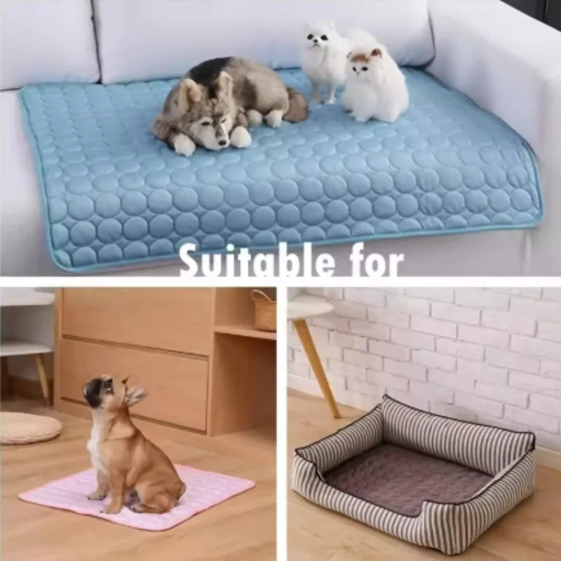 Tapete Refrescante para Cães, Cama Fria de Verão para Pets, Extra Grande para Cães Pequenos e Grandes, Acessórios para Pets