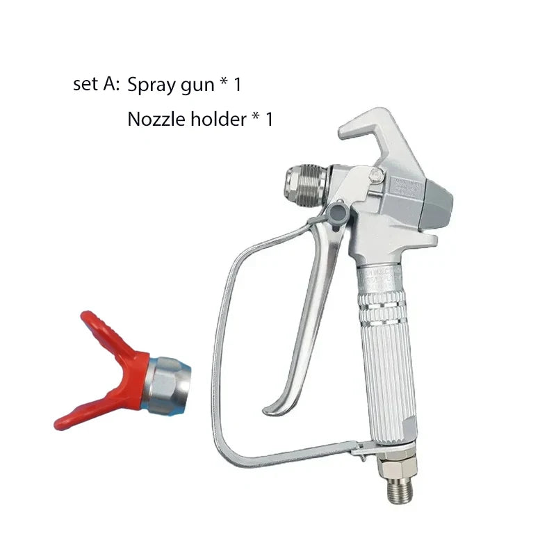 Pistola pulverizadora de tinta mal ventilada de alta pressão 3600psi com ponta de spray 517 e protetor de bico para pulverizador de bomba wagner t-itan pulverização mal ventilada