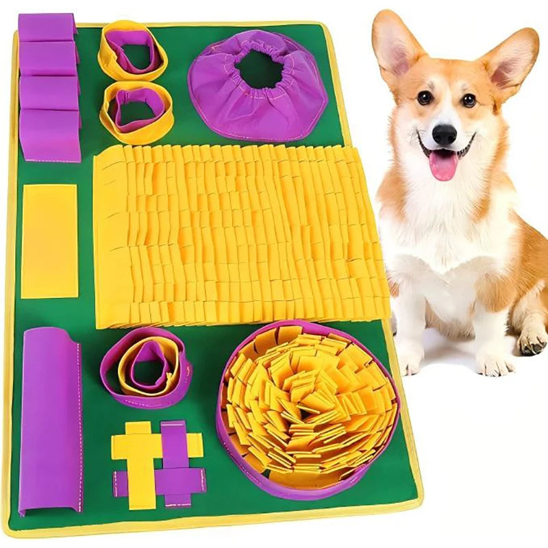 Tapete de Cheirar para Cães, Almofada Interativa de Alimentação Lenta para Cães Pequenos e Gatos, Brinquedo Quebra-Cabeça para Combater o Tédio e Estimulação Mental Kasa & Pet