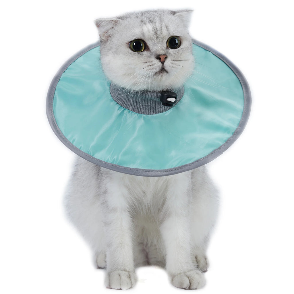 Coleira protetora para gato de estimação, coleira cônica de recuperação de pescoço para anti-mordida, reutilizável, círculo médico de saúde para cães e gatos, suprimentos para animais de estimação