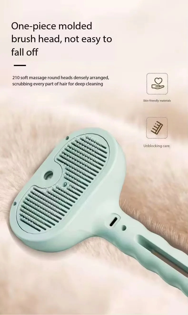 Pet Spray Hair Comb Pet Hair Remover Cleaning Brush Cats Grooming Dog Accessories Tools Dematting Water Mist Humidifier Comb
