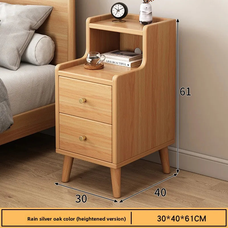 Mesa de Cabeceira Multifuncional para Casa, Armário Estreito de Armazenamento para Quarto Pequeno, Armário de Cabeceira Kasa & Pet