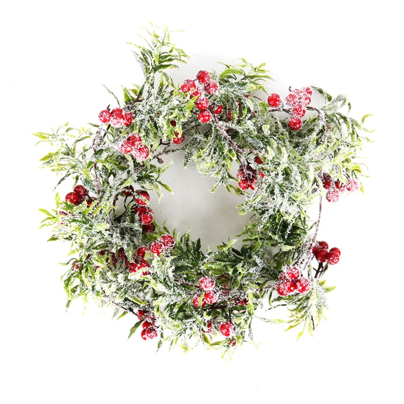 Grinalda de natal artificial pinha videira pendurado floral folhagem guirlanda decorações de natal para casa navidad ornamentos de natal