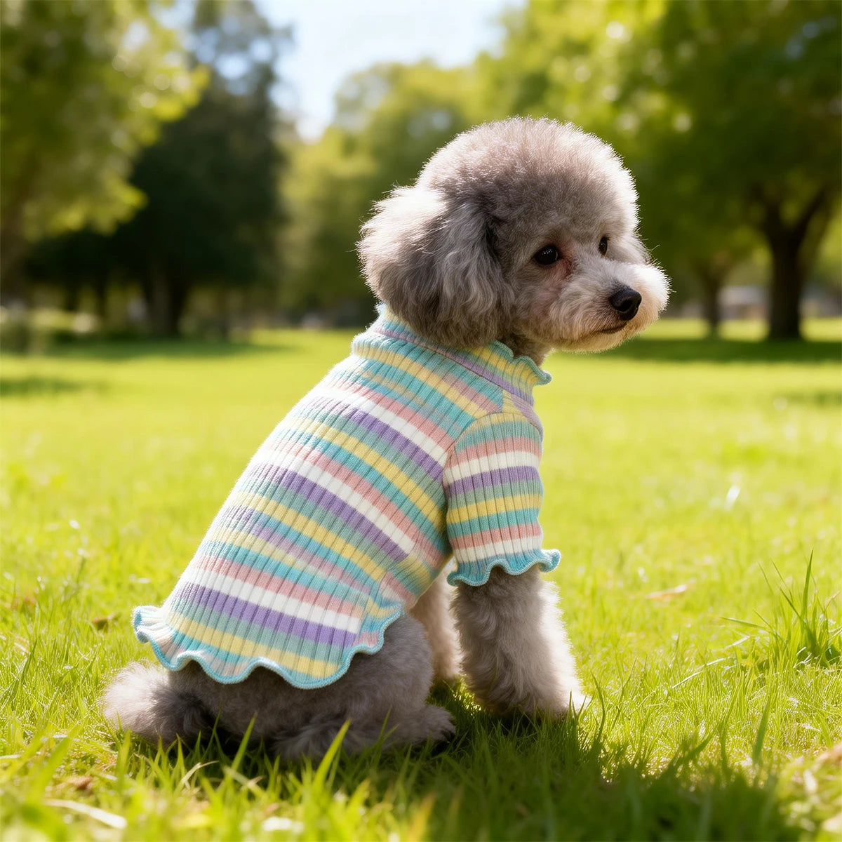 Roupas para Cães e Filhotes: Colete, Camiseta, Camisa, Vestido e Saia Fofos de Primavera, Camiseta de Base e Fantasia para Cães