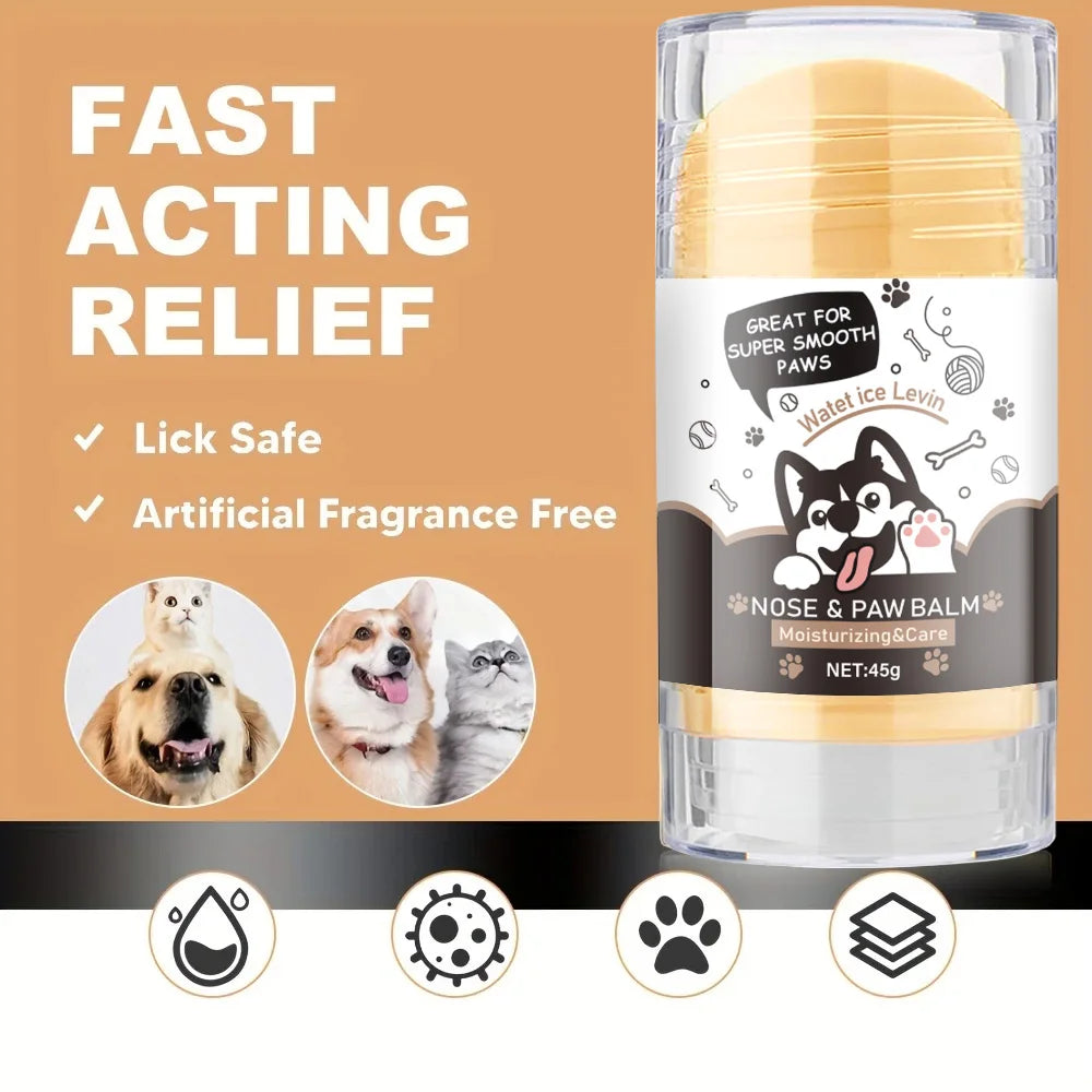 Bálsamo para patas de cachorro - Lick Safe Snout Soother - Estimulação hidratante, calmante e nutritiva - Evitar rachaduras e feridas - Creme para pés de cachorro encerado, óleo, manteiga, extrato