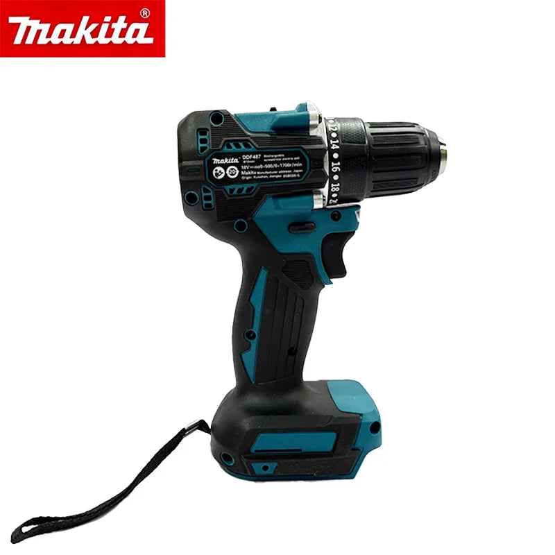 Furadeira Sem Fio Makita DDF487, Motor Sem Escovas, Compatível com Bateria Makita 18V
