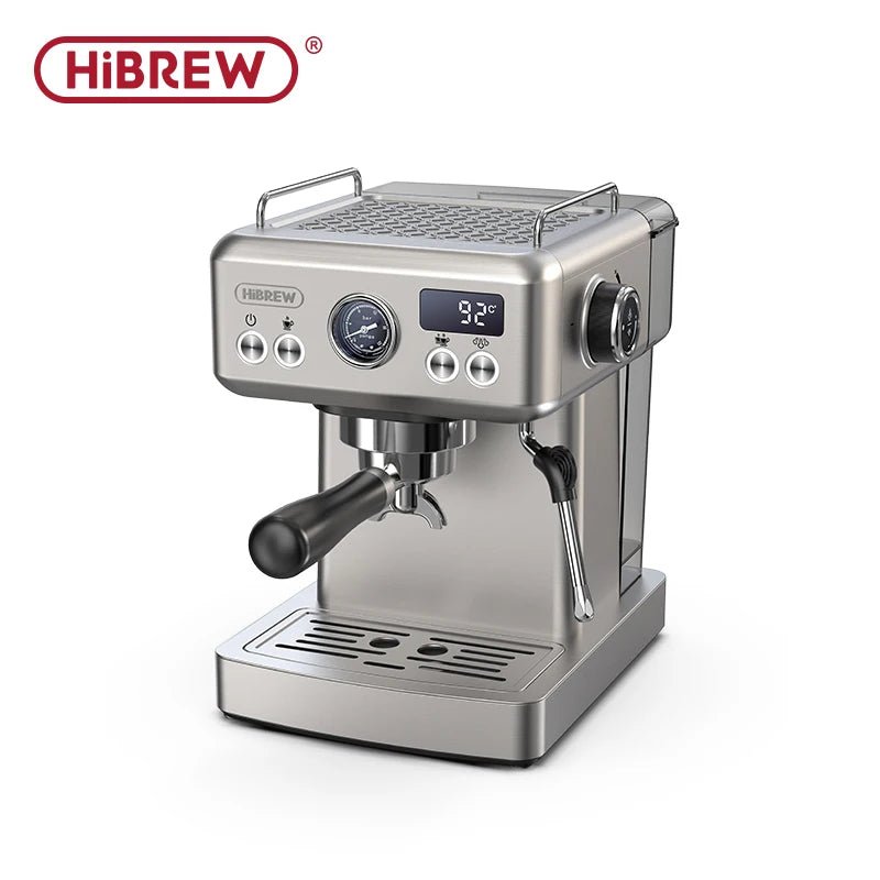 Hibrew 20bar semiautomática máquina de café expresso temperatura ajustável 58mm portátil frio/quente cafeteira metal caseh10a - Kasa & Pet