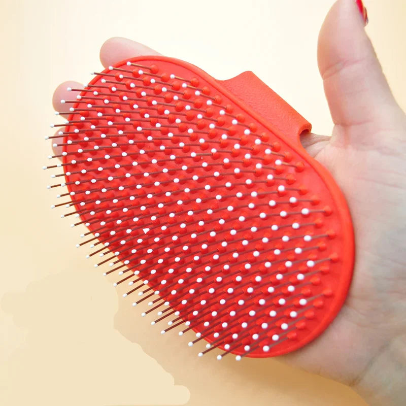 Escova de banho para cães e gatos, pente de borracha, luva de cabelo, pele, massagem, pino, chuveiro de animais de estimação, escova para cães, suprimentos para animais de estimação