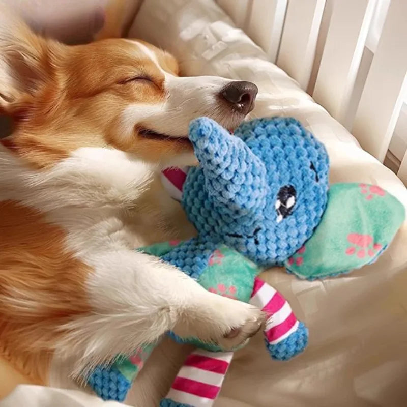Brinquedo de pelúcia para animais de estimação, brinquedo interativo para limpeza de dentes, estilo animal fofo, resistente à mordida, filhote de cachorro estridente, brinquedo de mastigar, suprimentos para animais de est