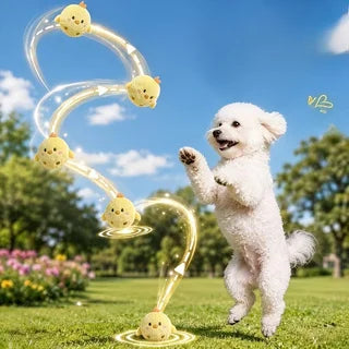 Bola de Brinquedo Interativa para Animais de Estimação em Forma de Frango, Durável e Resistente a Mordidas, com Retorno Lento, Presente Perfeito para Cães e Gatos, Presente de Natal