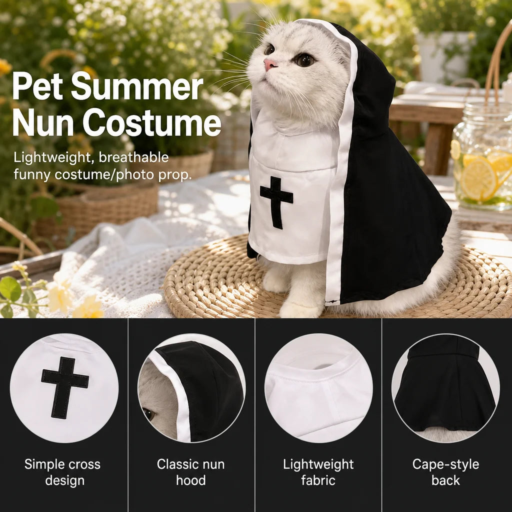 Roupas de Fantasia para Animais de Estimação para Cães e Gatos Pequenos e Médios, Vestidos Decorativos Engraçados para Halloween, Acessórios para Fotos de Animais de Estimação