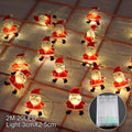 Papai noel natal led luz corda feliz natal decoração para casa 2025 enfeites de árvore de natal navidad presentes de natal ano novo