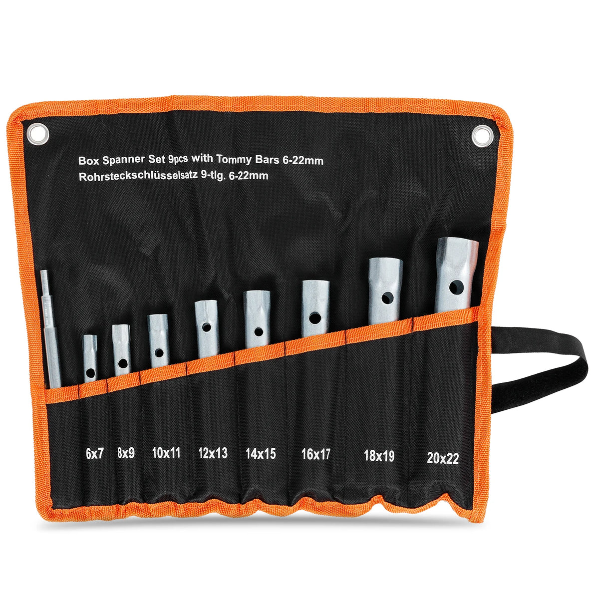 Conjunto de chave de soquete para válvula de chuveiro, 9/10 peças, aço carbono, encanador, chave tubular de ponta dupla para remoção de velas de ignição
