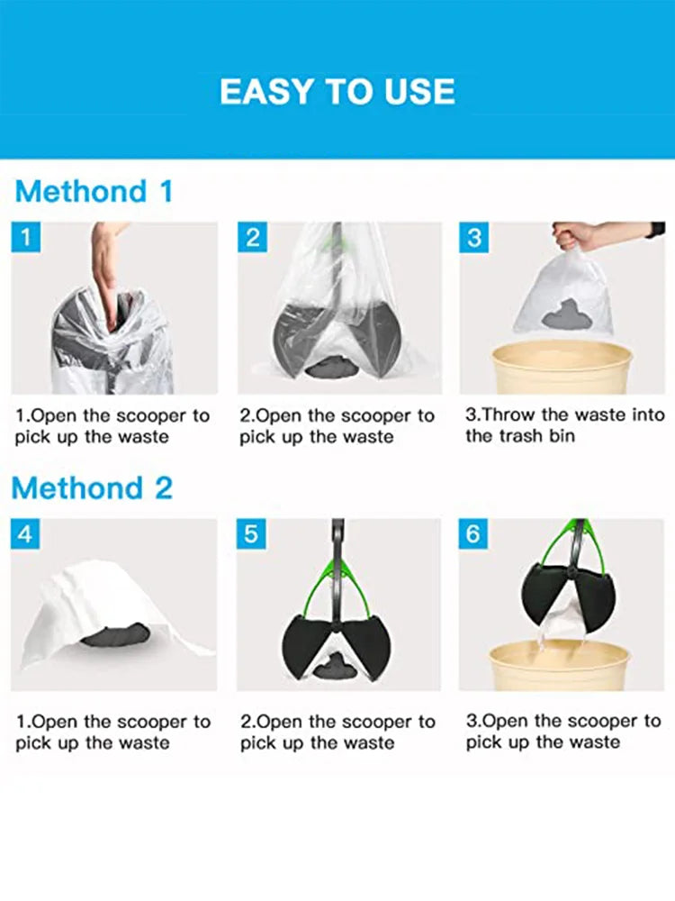 Sanitário para animais de estimação com molas resistentes, materiais de alta qualidade, fácil de usar, remove grama, sujeira, cascalho, fácil de transportar.