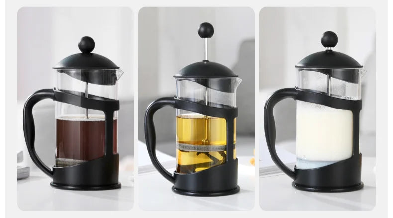 Alta capacidade 1l compartilhar café imprensa francesa filtro de café casa escritório café barista ferramenta cafeteira fermentação fria fabricante de chá