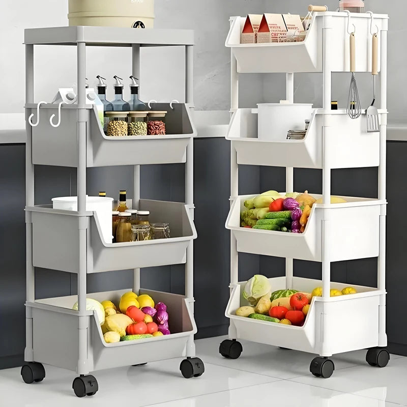 Organizador de cozinha rack de armazenamento móvel lanche brinquedo carrinho mesa lateral livro prateleira rack rodas