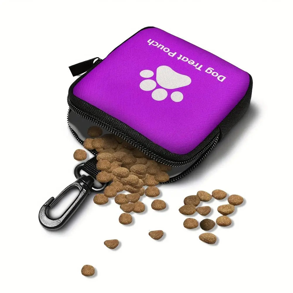 1 unidade Bolsa Portátil para Petiscos de Cães, Pochete de Cintura para Passeio e Treinamento ao Ar Livre, Bolso de Armazenamento de Alimentos