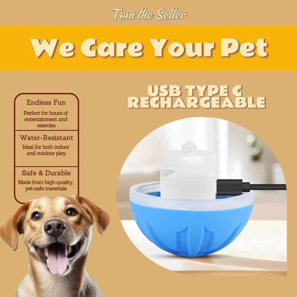 Brinquedos para animais de estimação: bola elétrica com mecanismo de gravidade, bola inteligente que salta, para cães e gatos.