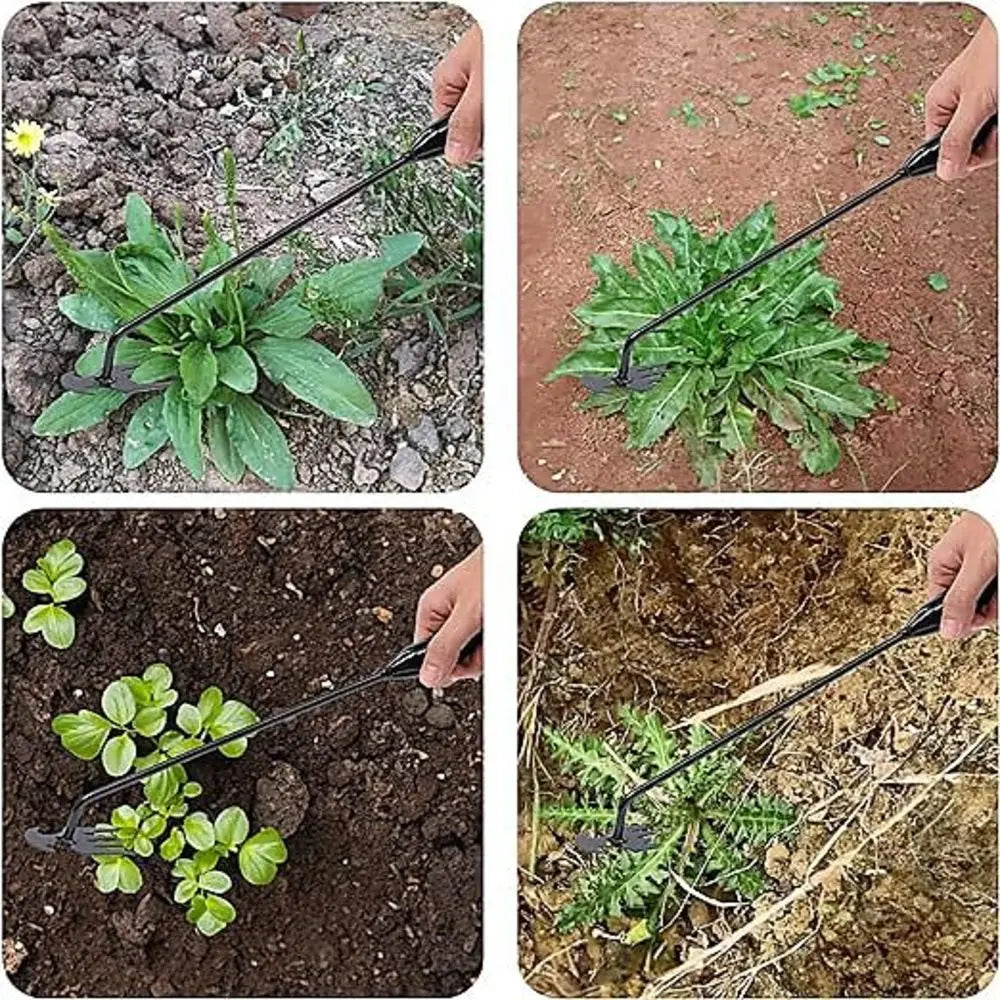 4 dentes-capinador manual multifuncional para jardim-ferramenta de capina de jardim durável e portátil para jardinagem de vegetais e plantas agrícolas