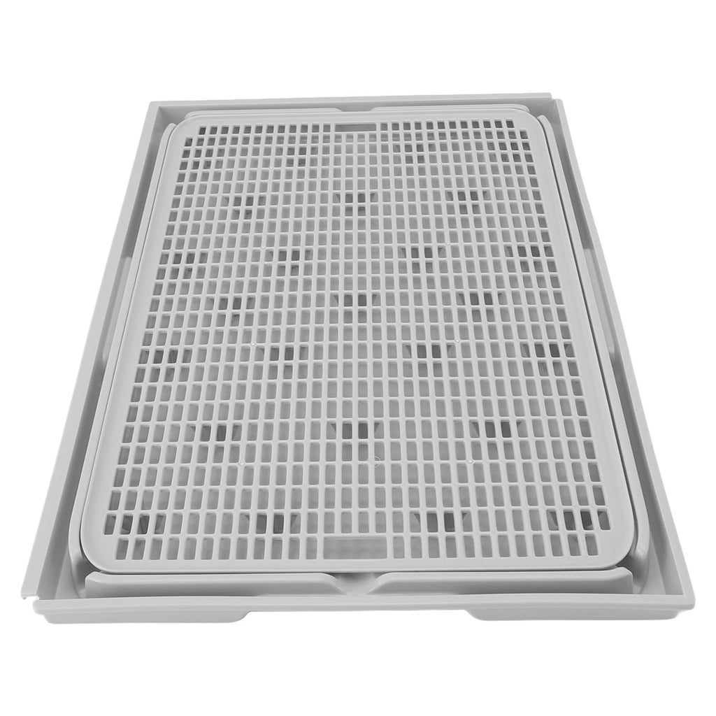 Tapete para caixa de areia de gato, 41x28x2cm, plástico espaçoso, camada dupla, lavável, coletor de areia para gatos, com fundo antiderrapante, suprimentos para animais de estimação