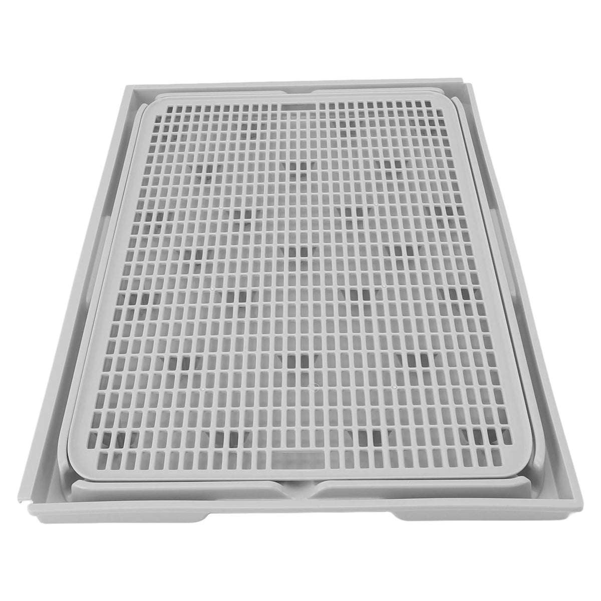 Tapete para caixa de areia de gato, 41x28x2cm, plástico espaçoso, camada dupla, lavável, coletor de areia para gatos, com fundo antiderrapante, suprimentos para animais de estimação