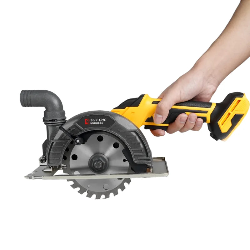 Serra Circular Elétrica Sem Escovas de 6 Polegadas (150mm) para Trabalhos em Madeira, Ferramenta de Corte Elétrica para Baterias Dewalt de 20V