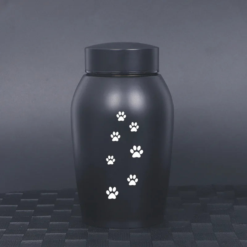 2025 aço inoxidável cinzas do cão urna cão gato pássaro mouse cremação cinzas urna pet lembrança frasco selado funeral para cães suprimentos