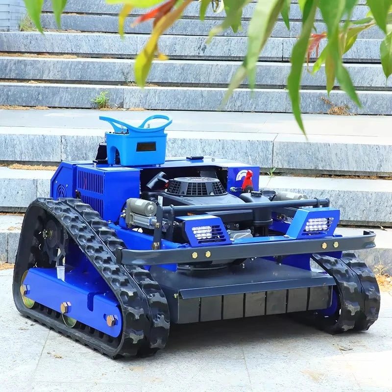 Cortador de grama com controle remoto personalizado, cortador de grama sem fio autopropelido de 4 tempos com motor elétrico, adequado para gramados de jardim