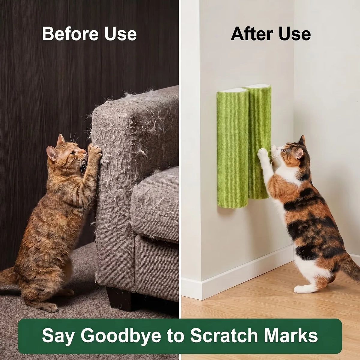 Poste Arranhador para Gatos de Alta Adesão, Brinquedo para Animais de Estimação, Ideal para Gatos Afiarem as Garras em Ambientes Internos, Tábua Arranhadora para Proteção de Móveis
