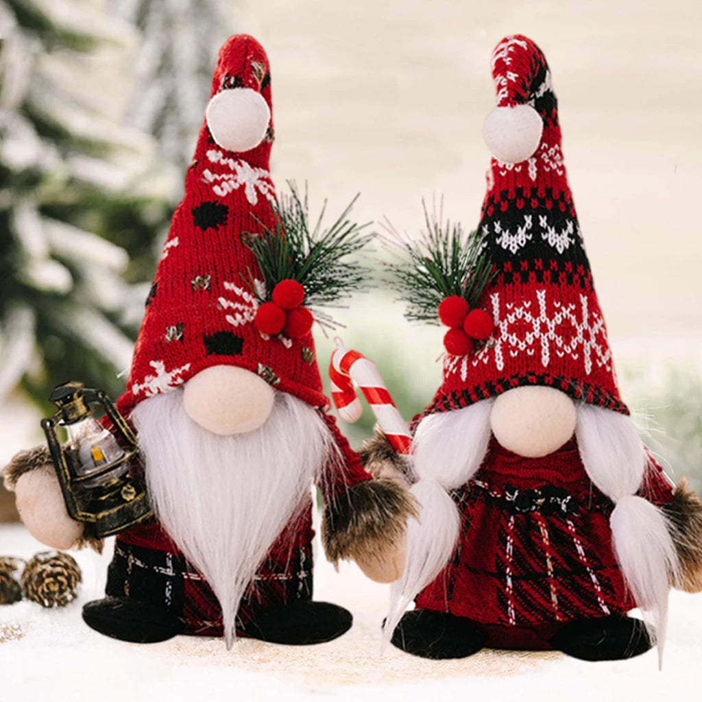 Gnome natal boneca sem rosto ornamento feliz natal decorações para casa 2024 navidad natal cristmas presente de natal ano novo 2025