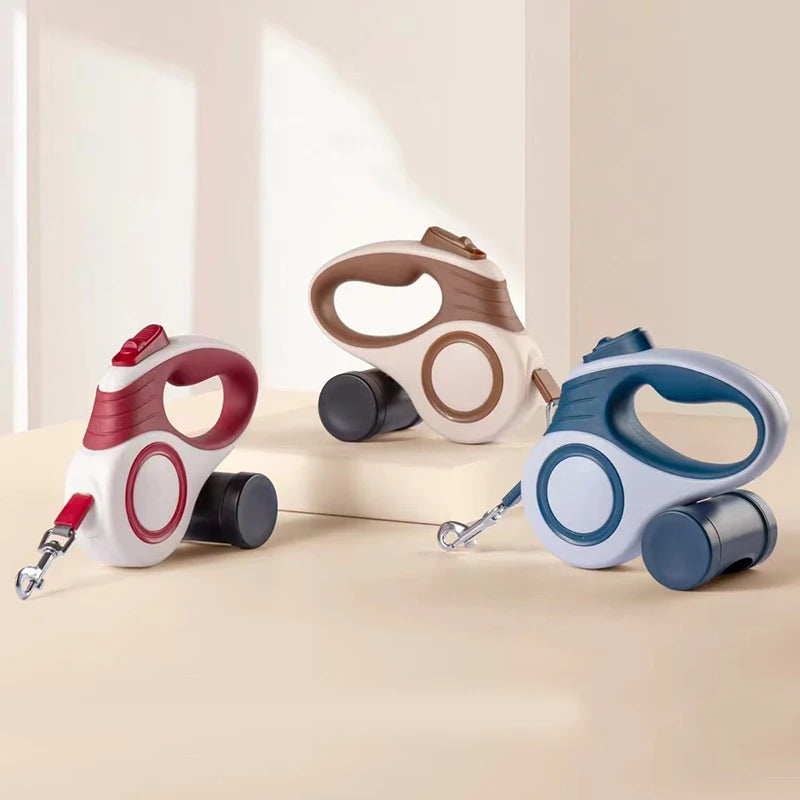 Trela retrátil automática para cães, corda extensível para viagens ao ar livre, caminhada, cães pequenos, corda de tração, chumbo para gatos