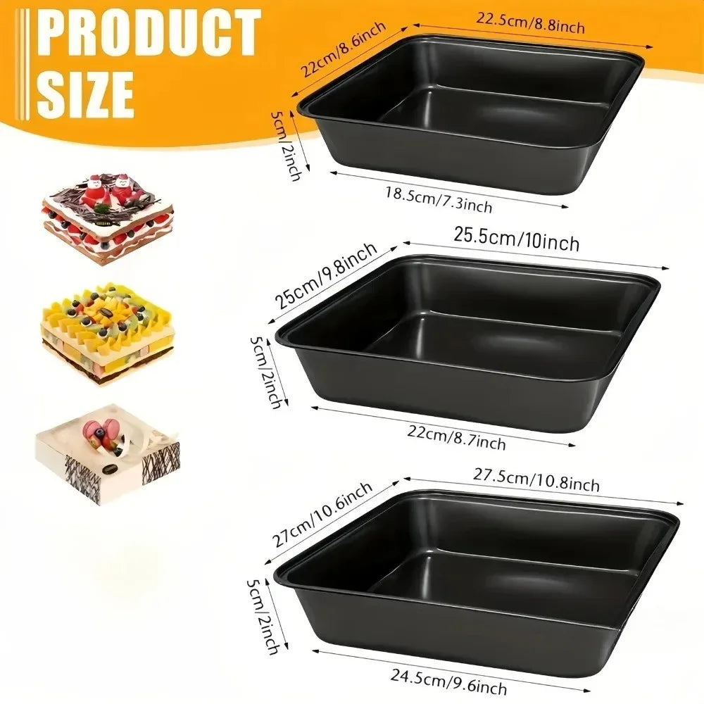 Aço carbono antiaderente assadeira retangular bandeja de cozimento pão torrado bolo bakeware diy pastelaria pan prato utensílios de cozinha Kasa & Pet Store