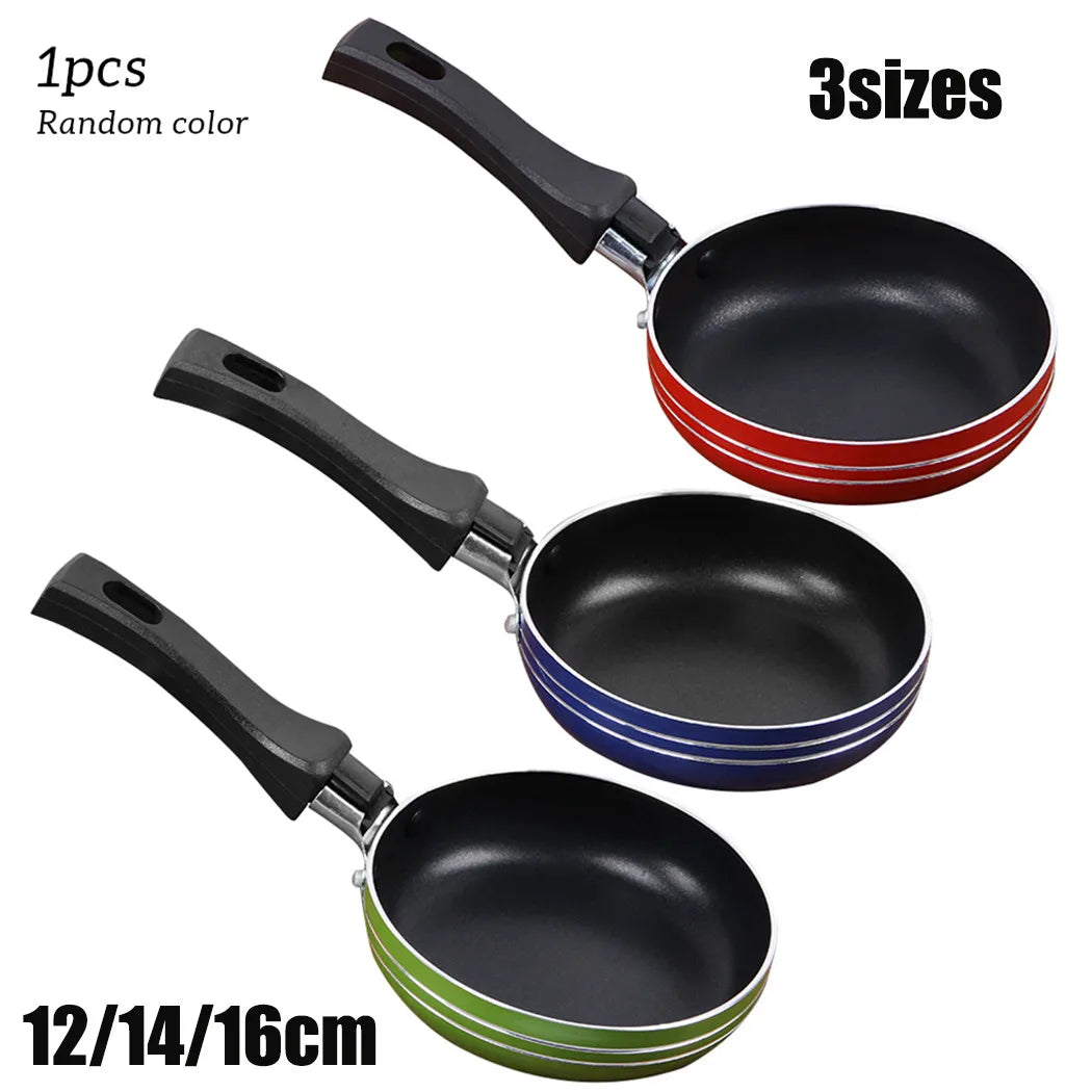 Mini frigideira de aço antiaderente, frigideira, panela para panelas, ferramentas de cozinha, ovos de fritar, cozinhar, 12cm, 14cm, 16cm Kasa & Pet Store