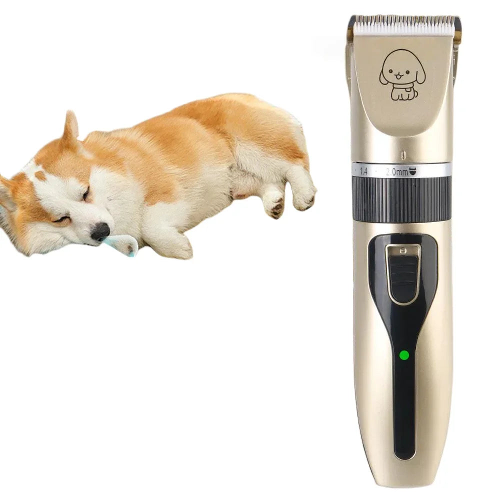 Aparador elétrico para animais de estimação para barbear cães e gatos; aparador de pêlos de animais de estimação; barbeador elétrico de beleza.
