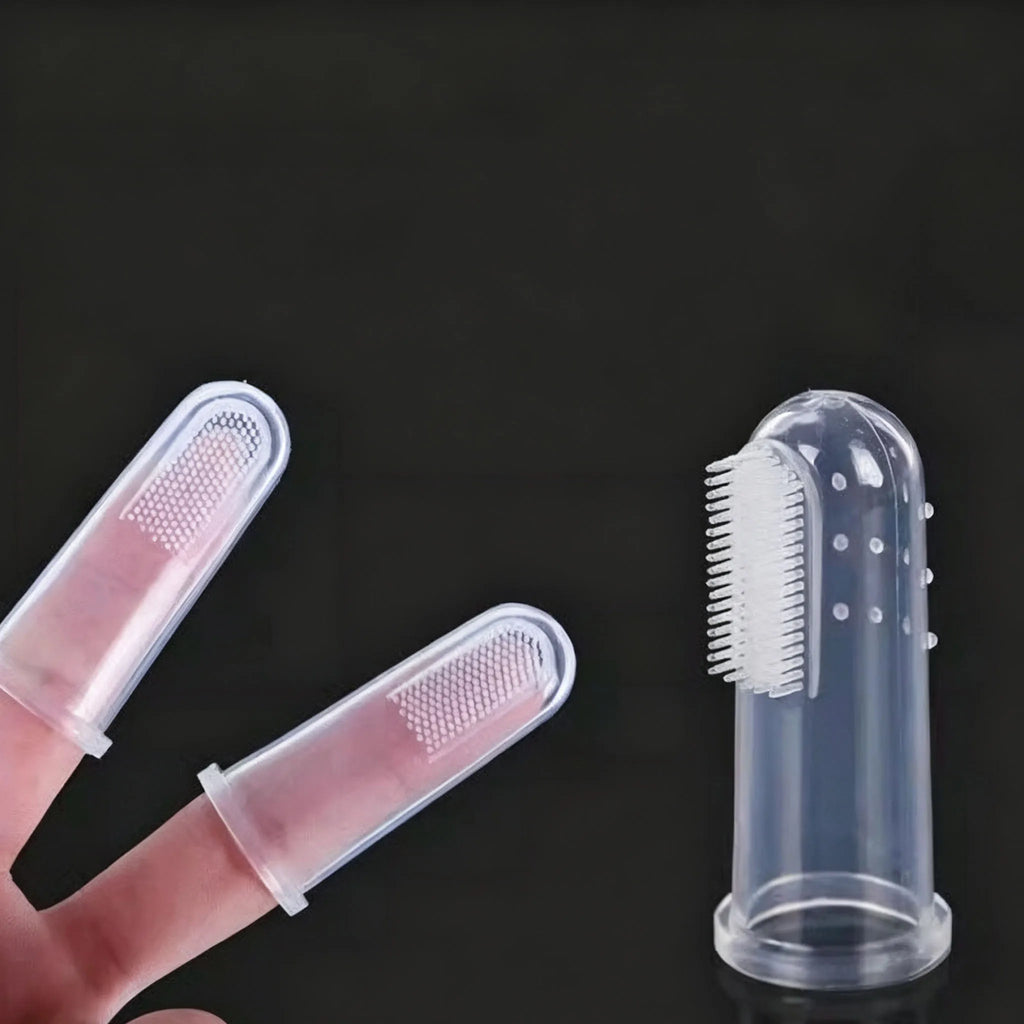 Ferramentas de Limpeza Dental para Animais de Estimação, Escova de Dentes de Silicone com Luva para Dedo, Escova de Dentes para Gatos e Cães, Reutilizável, Kit de Cuidados Orais para Animais de Estimação, Adequado para