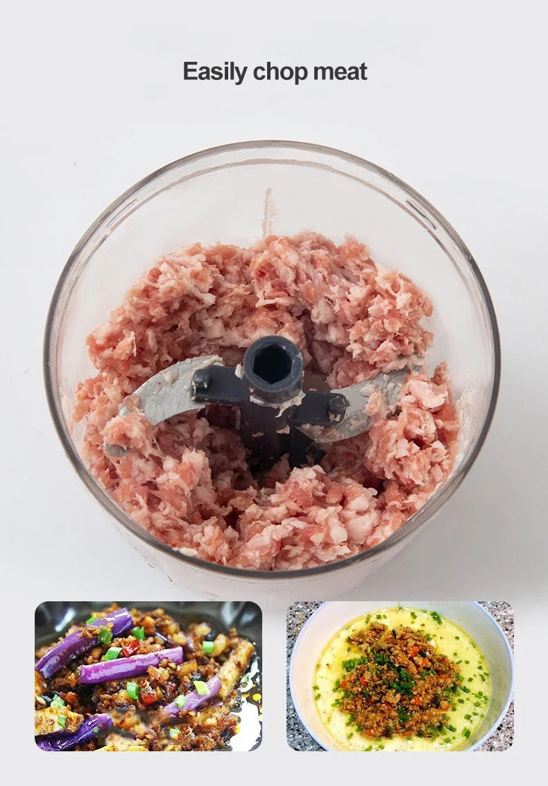 Moedor De Carne Manual Chopper De Alho, Cortador De Legumes, Triturador De Legumes, Gadgets De Cozinha, 500 ml, 900ml