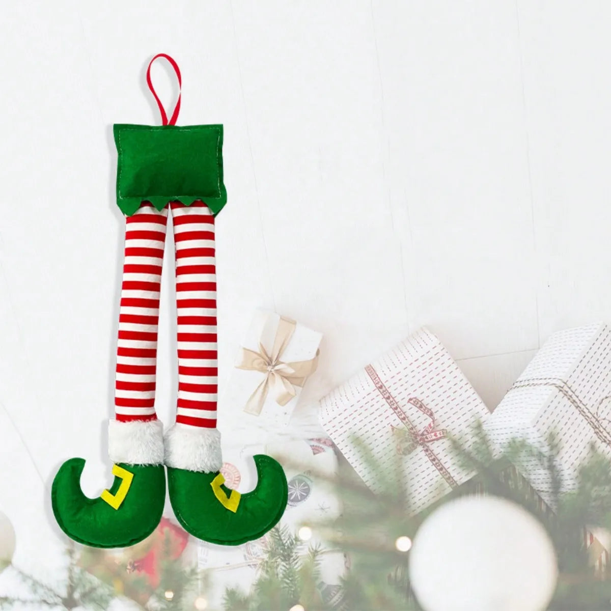 Natal elfo santa pernas acessórios do carro decoração de natal para casa árvore de natal pingentes ornamentos presentes feliz ano novo decoração de casa