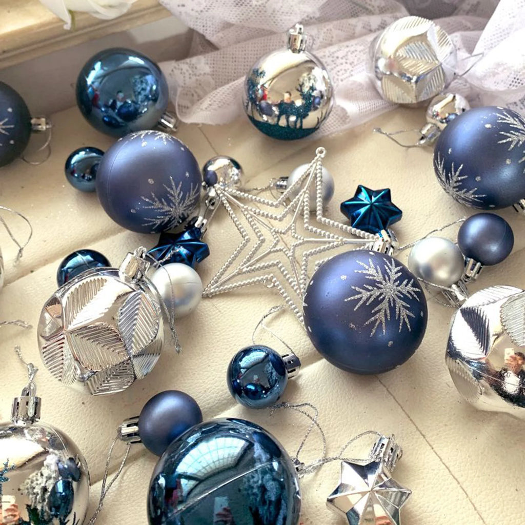 Bolas de natal ornamento conjunto árvore de natal pendurado pingente 2024 decoração de natal para casa presente de ano novo decorações navidad