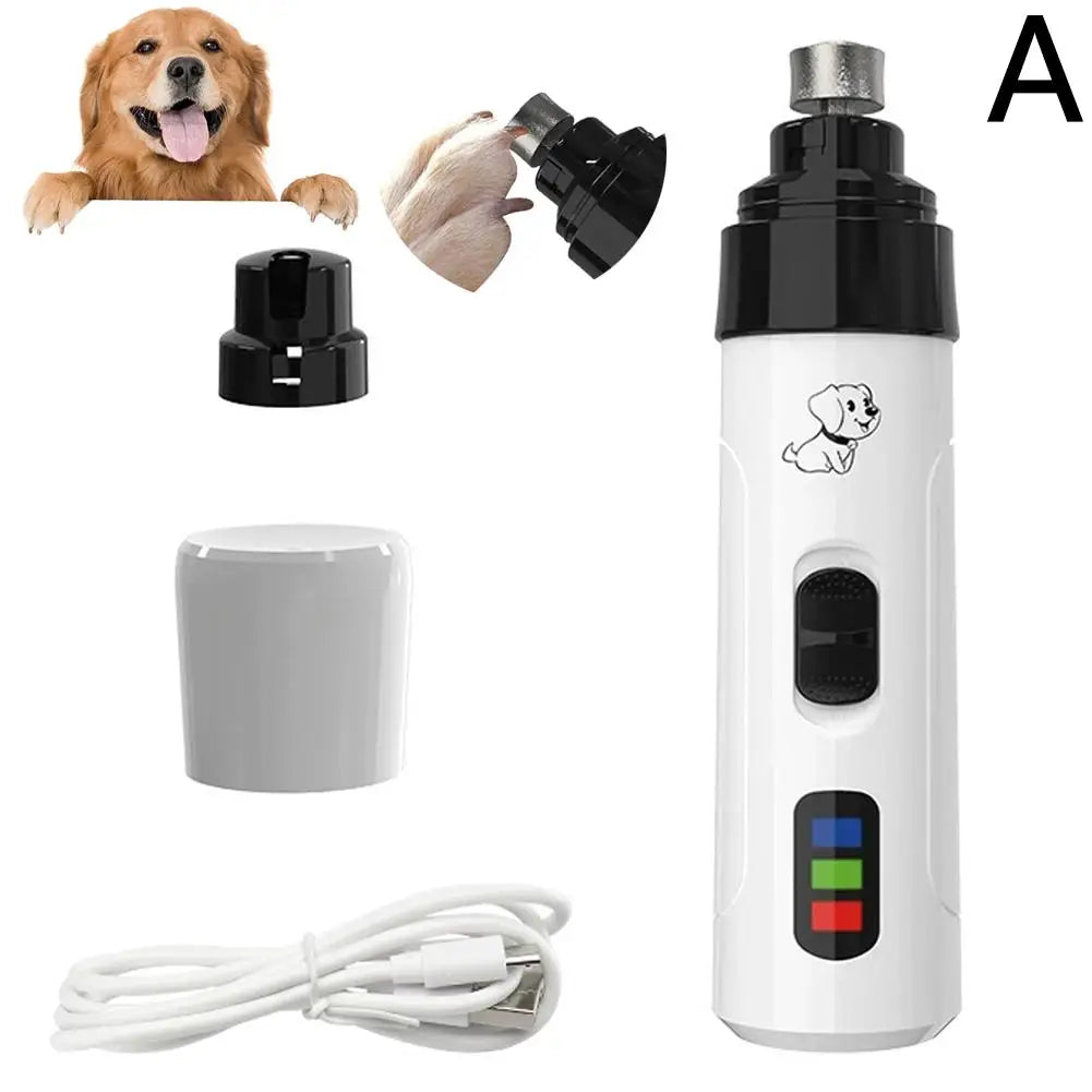 Cão aparador de unhas elétrico moedor de unhas filhote de cachorro gato cortador de unhas profissional pet grooming gadget diamante bit cabeça substituição