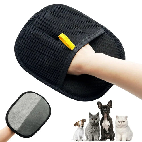 Pet Grooming Luvas Removedor de pêlos Escova Gatinho Luva de limpeza Removedor de pêlos de cães e gatos do sofá Tapete Roupas Suprimentos para animais de estimação ﻿ ﻿