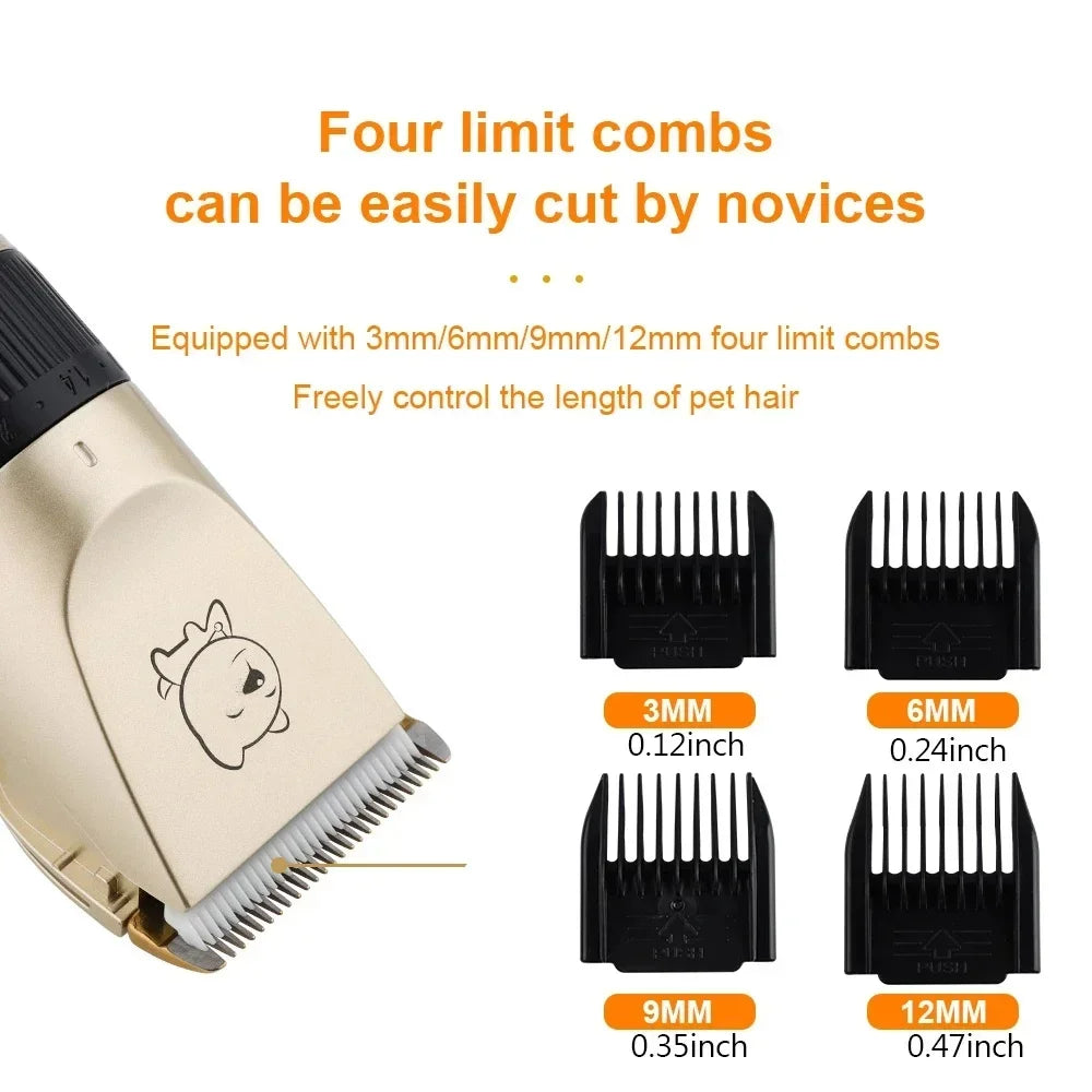 Máquina de cortar cabelo profissional para cães, aparador elétrico para animais de estimação, recarregável por usb, barbeador para gatos, animais, máquina de corte de cabelo