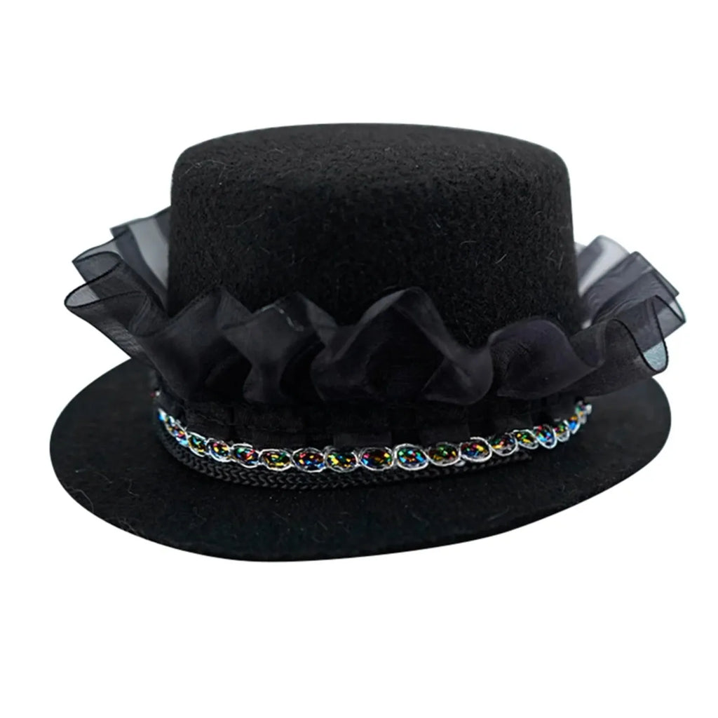 Bonés de formatura para cães e gatos, Chapéus decorativos para cavalheiro, Camisa de cowboys Chapéu de festa de aniversário, Moda