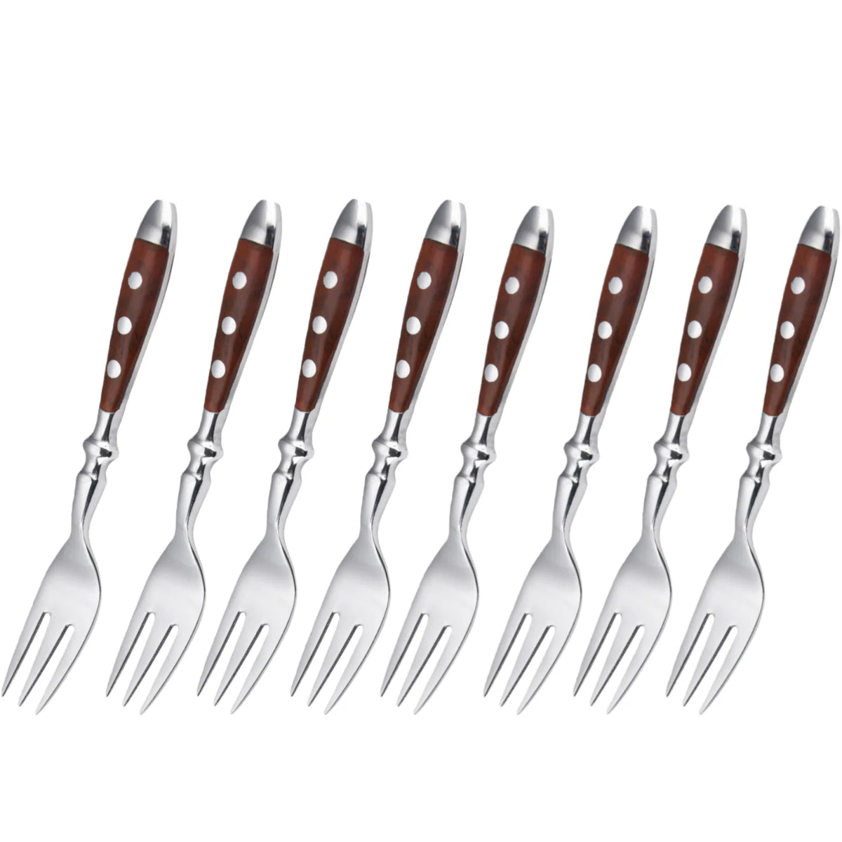 Conjunto de Talheres de Aço Inoxidável, Conjunto de 6 Peças Incluindo Faca, Garfo e Colher, Facas de Cozinha e Talheres para Sala de Jantar Kasa & Pet